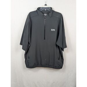 FootJoy DryJoys Tour Collection 1/4 Zip 3/4 Sleeve Pullover Black Men's Size XL